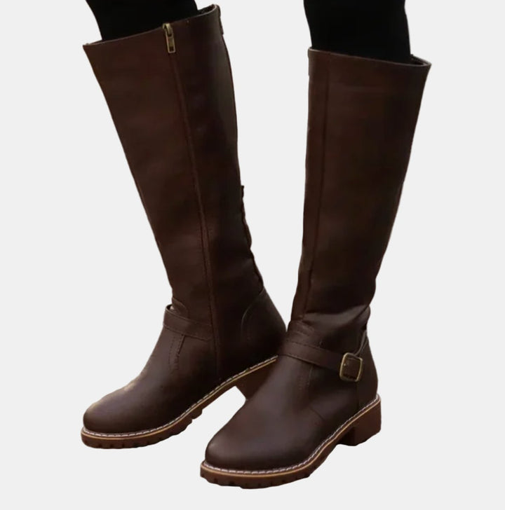 Aurelia | Women's Tall Riding Knee-High Block Heel Boots