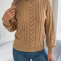 Noelle | Textured Cable-Knit Cozy Sweater