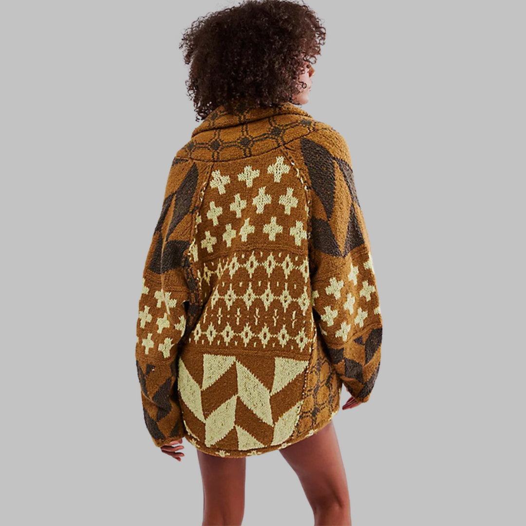 Noelle | Übergroße Strickjacke mit Knöpfen