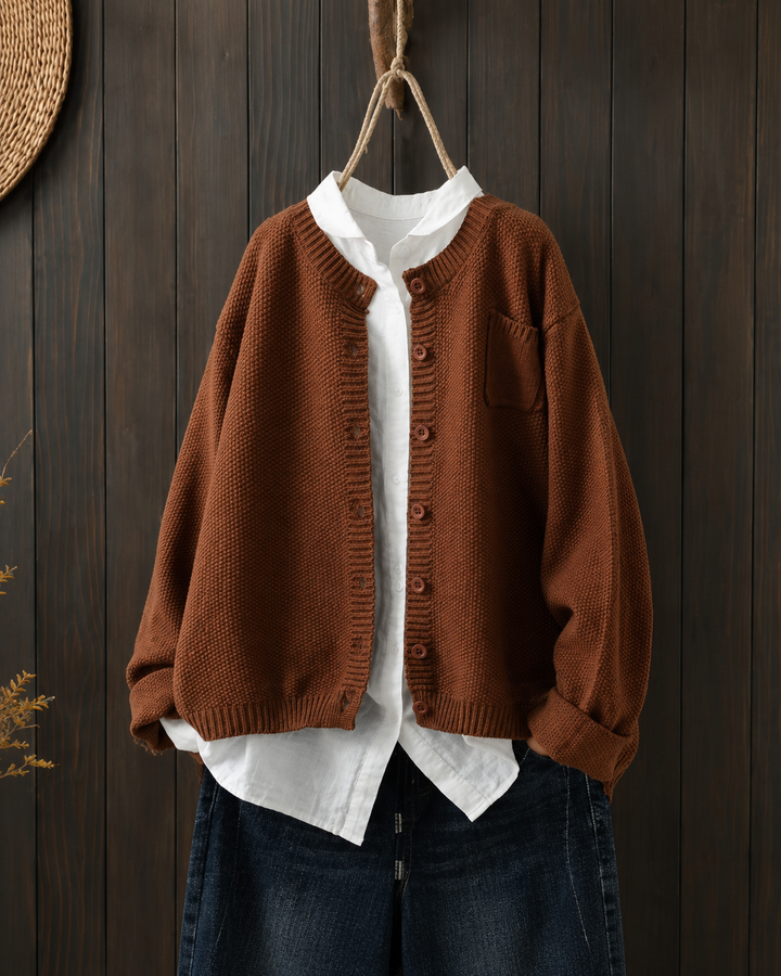 Evelisse | Lässige, oversized Strickjacke für Damen