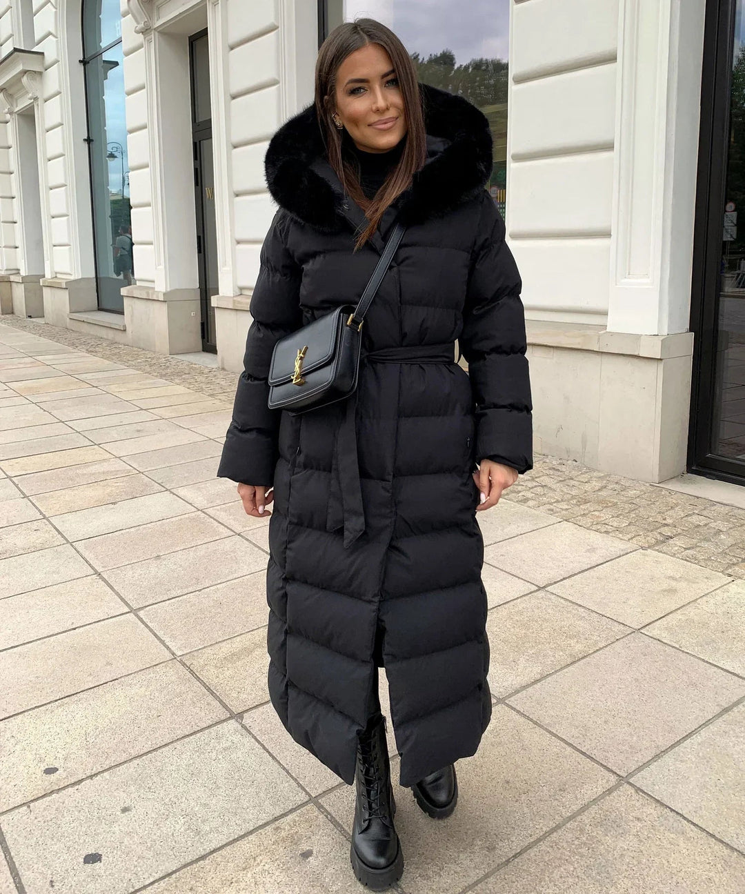 Verana | Puffer Coat – Quilted Belted Style for Women