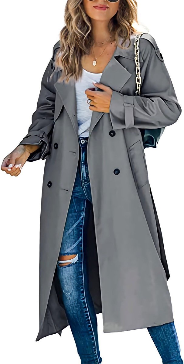Astrid | Trench doppiopetto oversize ed elegante da donna