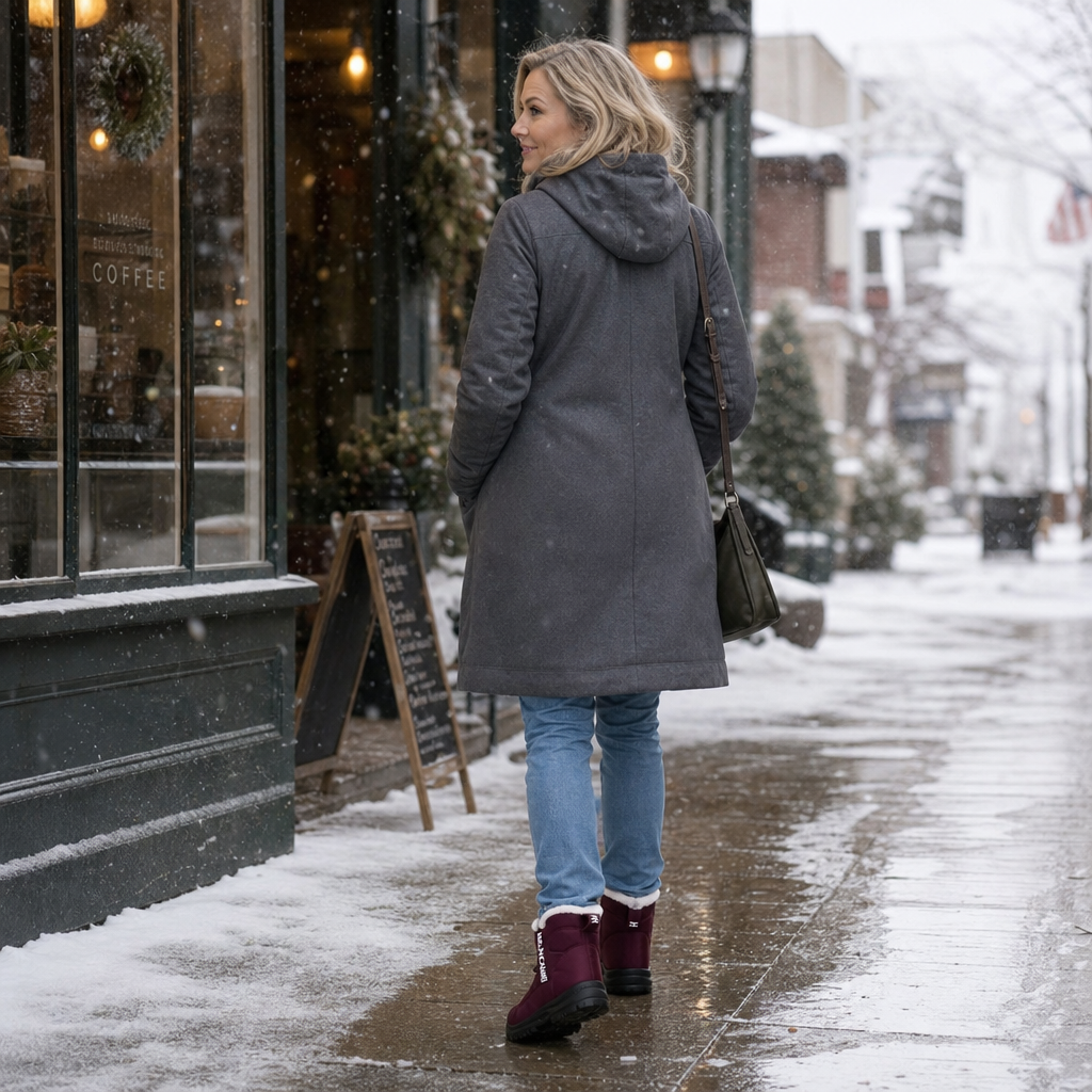 Gripwell | Faux-Fur Lined Waterproof Snow Boots – Casual Winter Style for Women