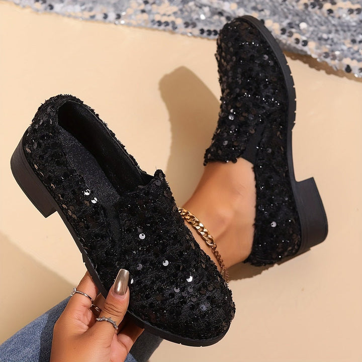 Bella | Sparkling Slip-On Loafers for Women