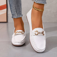 Juliette | Refined Buckle-Detail Loafers