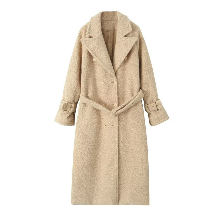 Drune | Teddy Coat – Double-Breasted Trench Style for Women