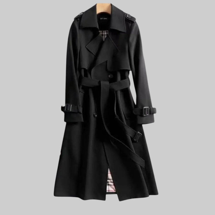 Nora | Trench classico doppiopetto da donna con cintura