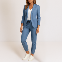 Elena | Women's Elegant Blazer & Tapered Jogger Suit Set