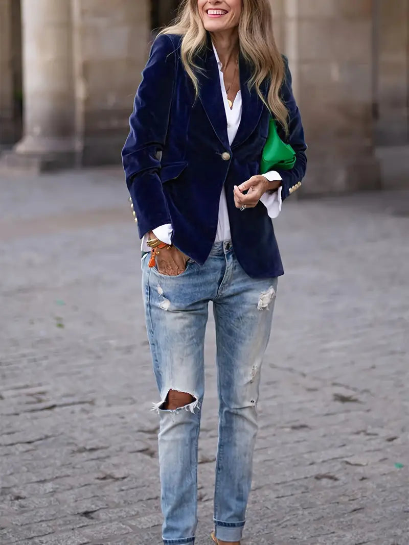 Aurora | Women's Luxurious Timeless Velvet Blazer