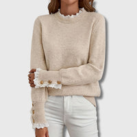 Aveline | Maglione da donna elegante con dettagli in pizzo