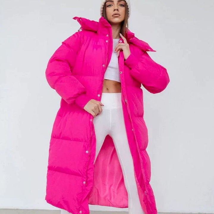Miraa | Oversized Quilted Long Puffer Coat for Women