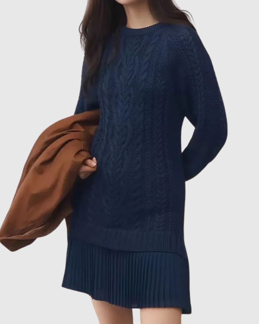 Celeste | Strickkleid mit Zopfmuster