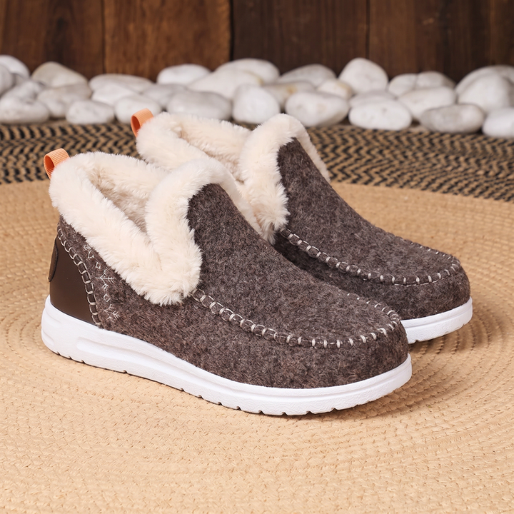 Wynter | Slip-On Boots – Fleece-Lined Winter Comfort for Women