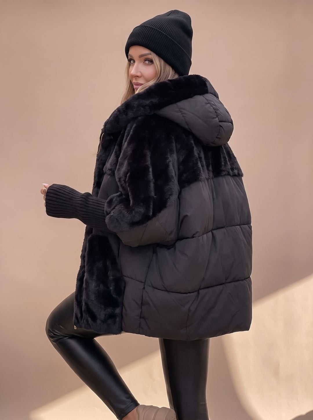 Elisabeth | Plush Padded Coat with Hood for Women