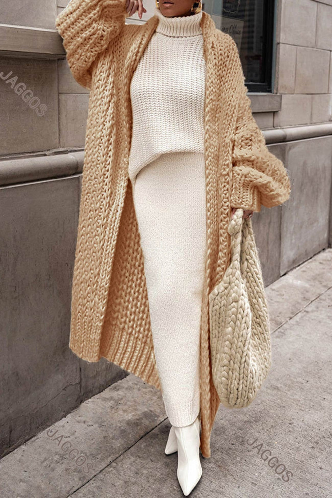 Marielle | Cardigan lungo oversize in maglia spessa