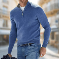 Arthur | Modern Quarter-Zip Fine-Knit Sweater