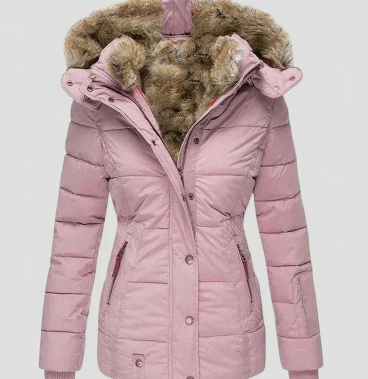 Marlene | Women's Padded Winter Jacket with Faux Fur Hood