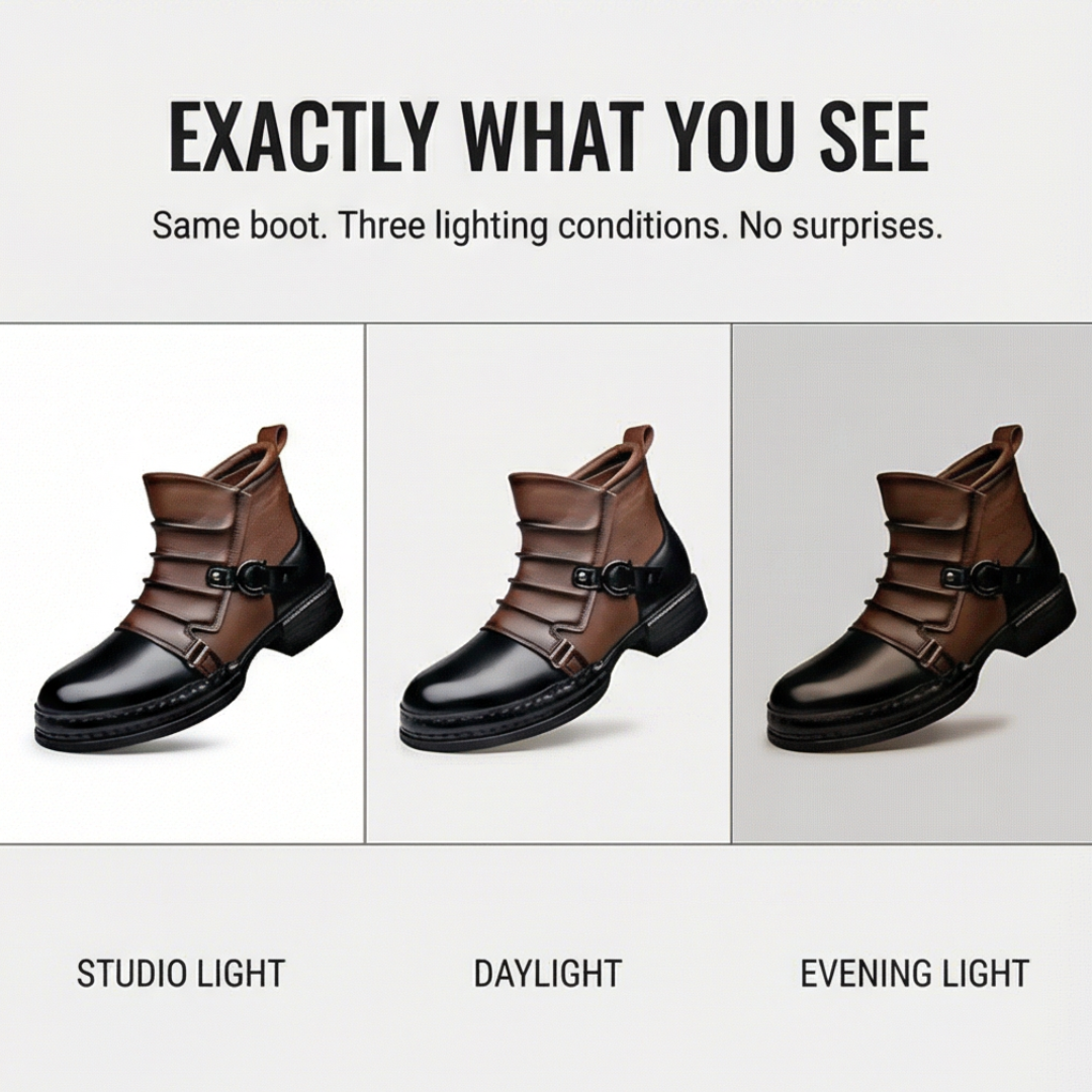 Cavalier | Two-Tone Ankle Boots – Stylish Slip-On Design for Women