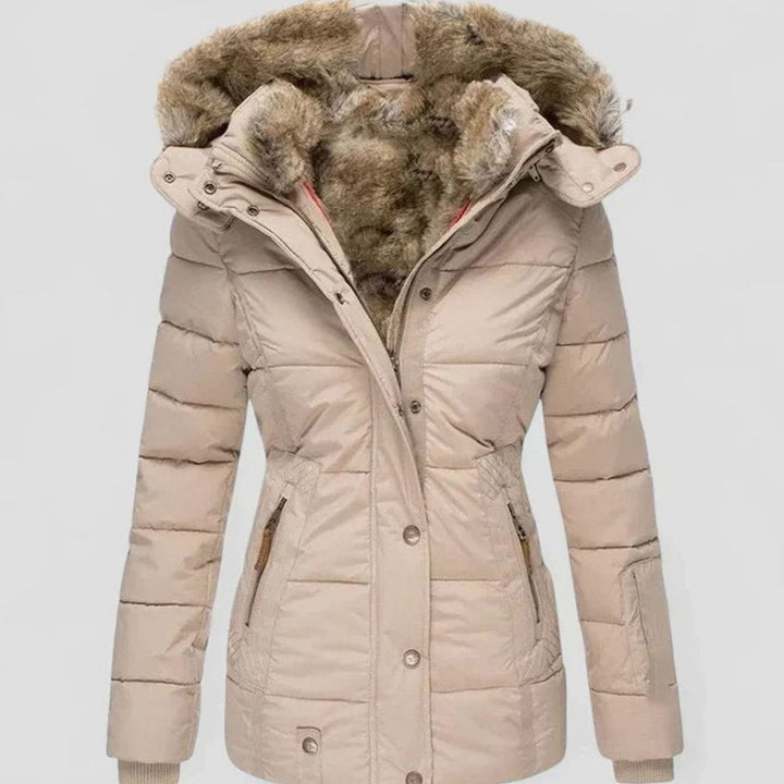Marlene | Women's Padded Winter Jacket with Faux Fur Hood