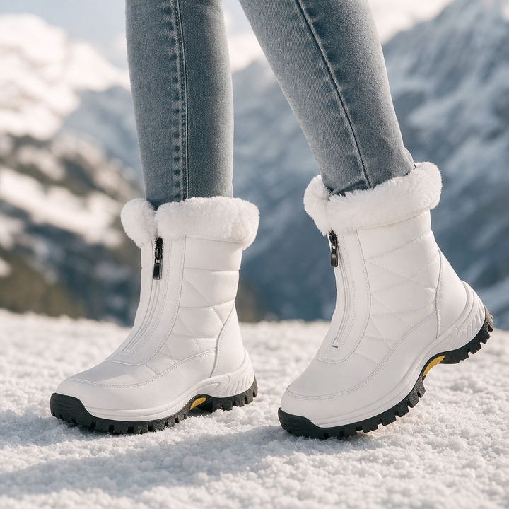 Snowlina | Plush-Lined Snow Boots – Mid-Calf Style for Women