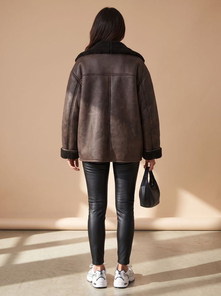 Teddy | Oversized Teddy Coat with Button Closure