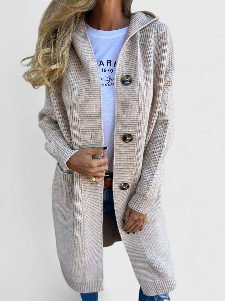 Corinne | Longline Button Knit Cardigan