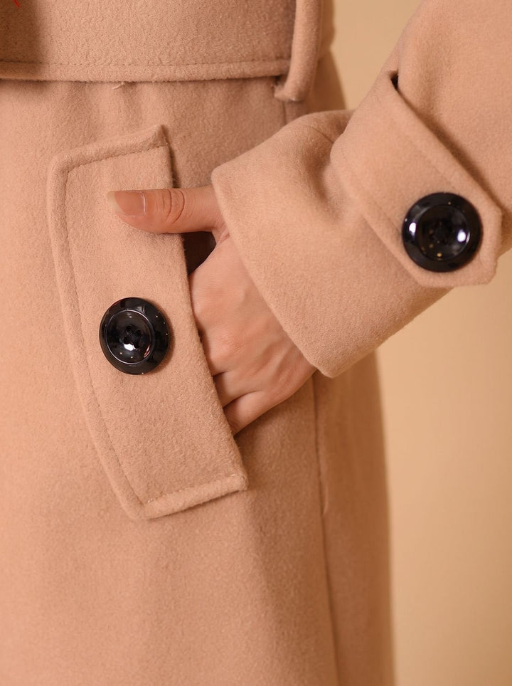 Hannah | Faux Fur Coat – Elegant Slim-Fit Style for Women