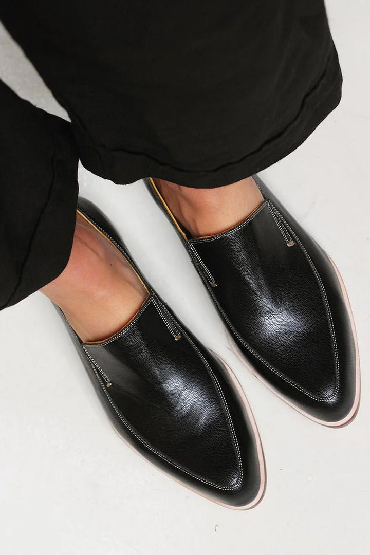 Seraphina | Women's Minimalist Leather Slip-On Loafers