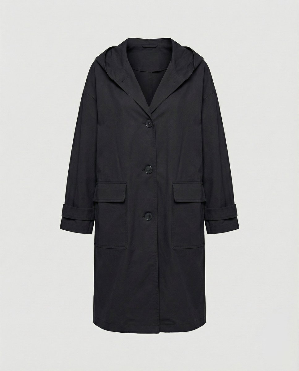 Elena | Women's Elegant Long Waterproof Hooded Trench Coat