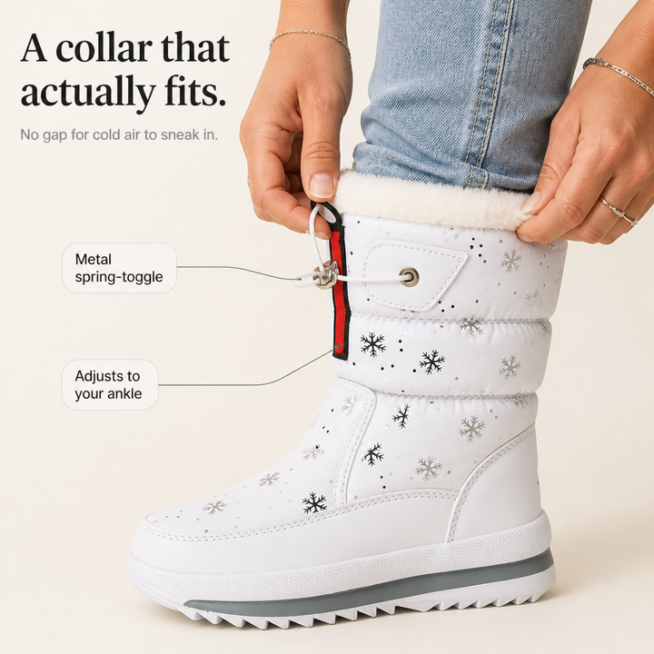 Frostelle | Snowflake-Print Winter Boots for Cozy Comfort