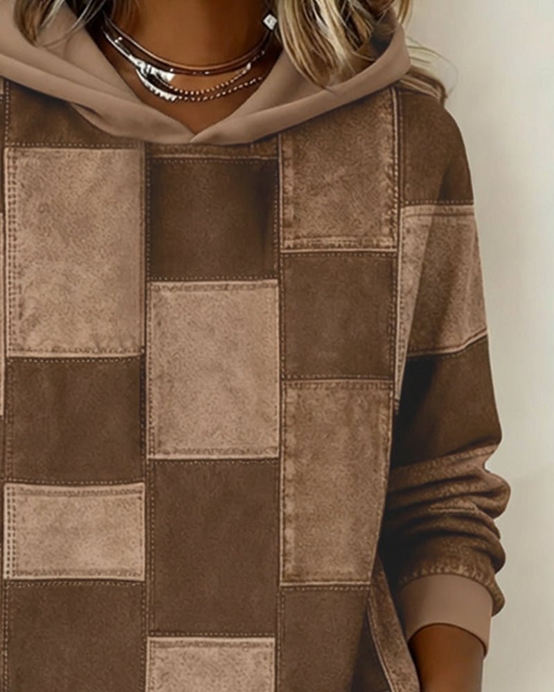 Harmon | Hoodie – Stylish Checkered Design for Women
