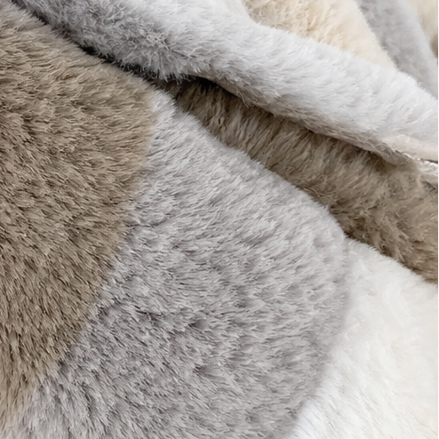 Furvella | Color-Block Oversized Faux Fur Coat – Cozy Layer for Women