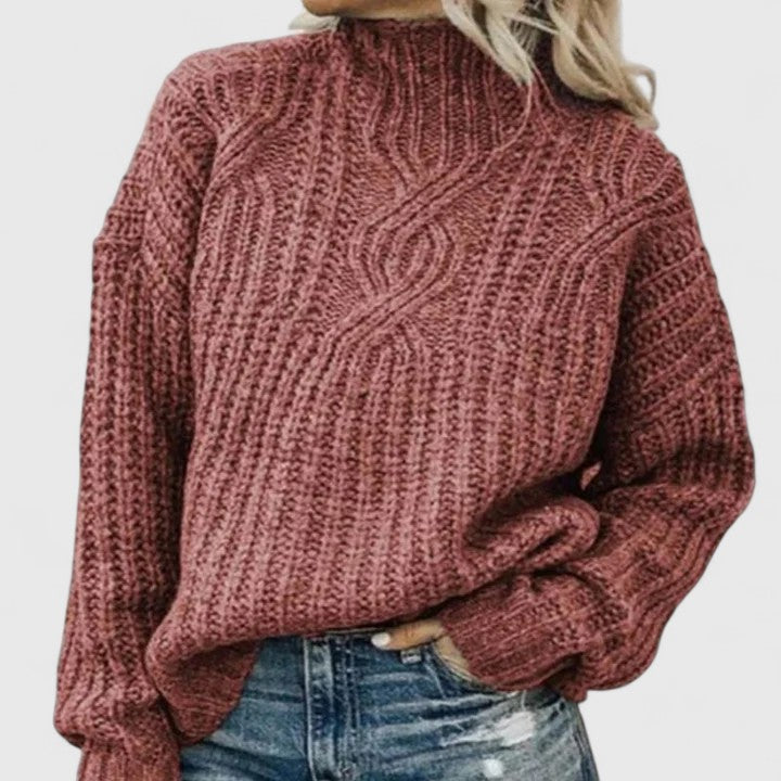 Natalie | Classic Cable Knit Sweater