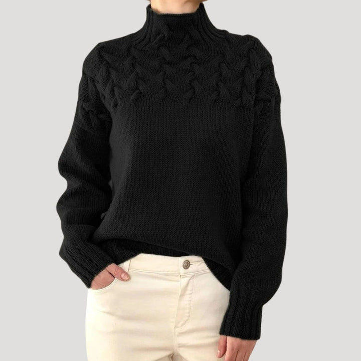 Colette | Cable Knit Turtleneck Sweater