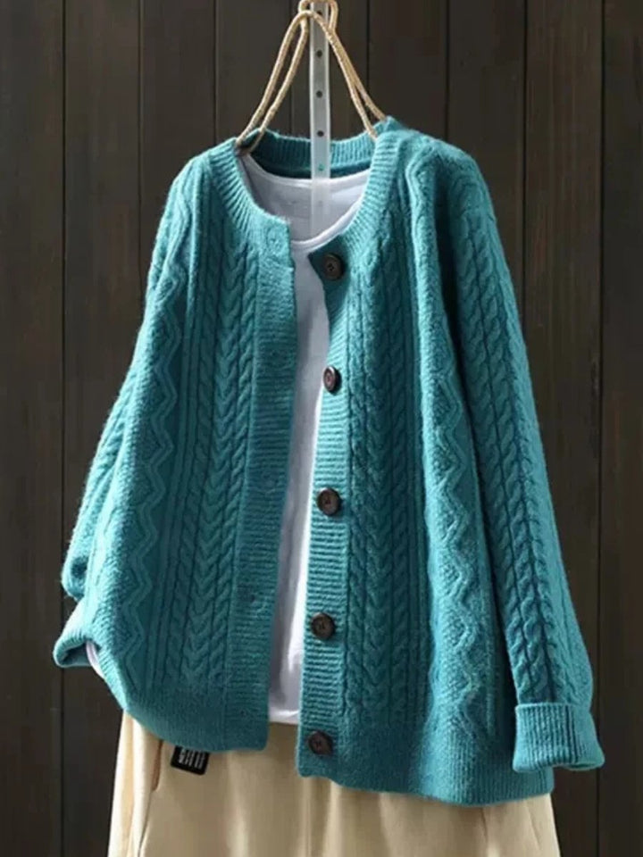Adeline | Oversized Cable Knit Cardigan