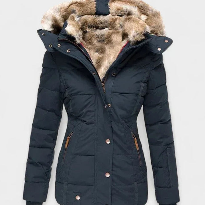 Marlene | Women's Padded Winter Jacket with Faux Fur Hood