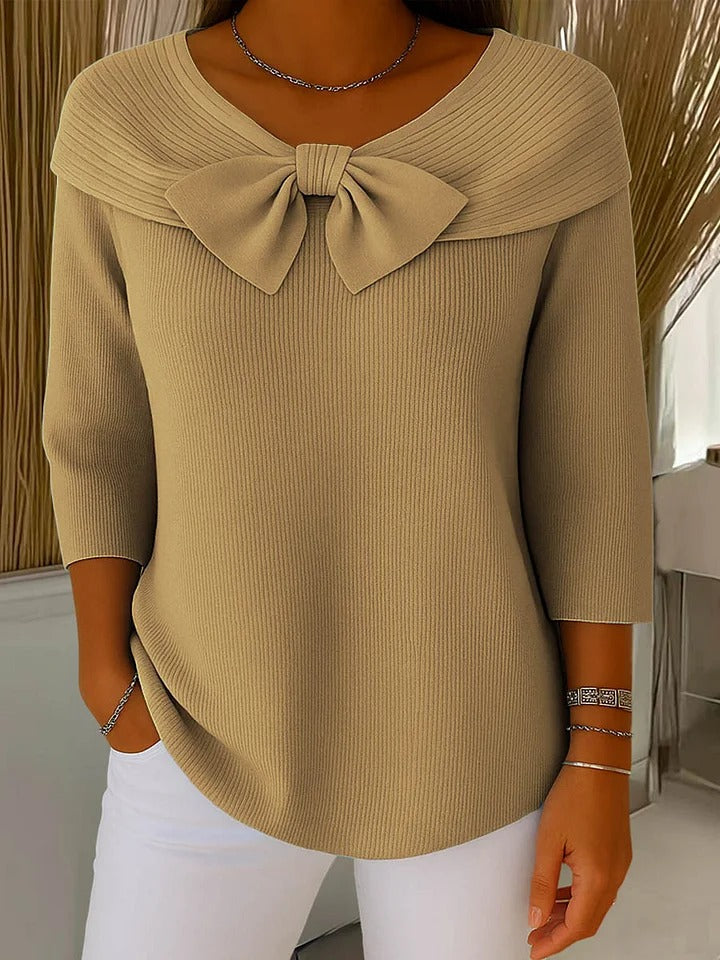 Claire | Maglione in maglia con dettaglio a fiocco