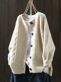 Adeline | Oversized Cable Knit Cardigan