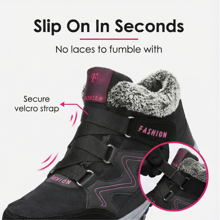 Snowstep | Winter Ankle Boots – Cozy Fur Lining for Women