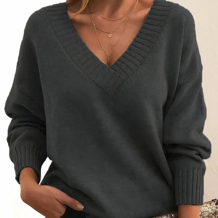 Avery | Cashmere Blend V-Neck Sweater