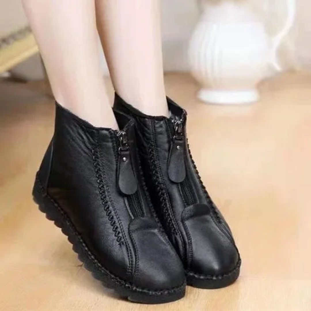 Aurelia | Elegante Ankle Boots für Damen aus gefüttertem Leder mit Fleecefutter