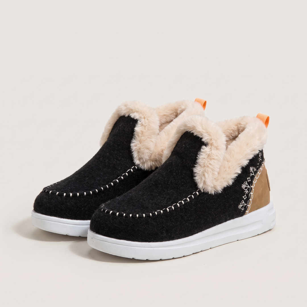 Wynter | Slip-On Boots – Fleece-Lined Winter Comfort for Women