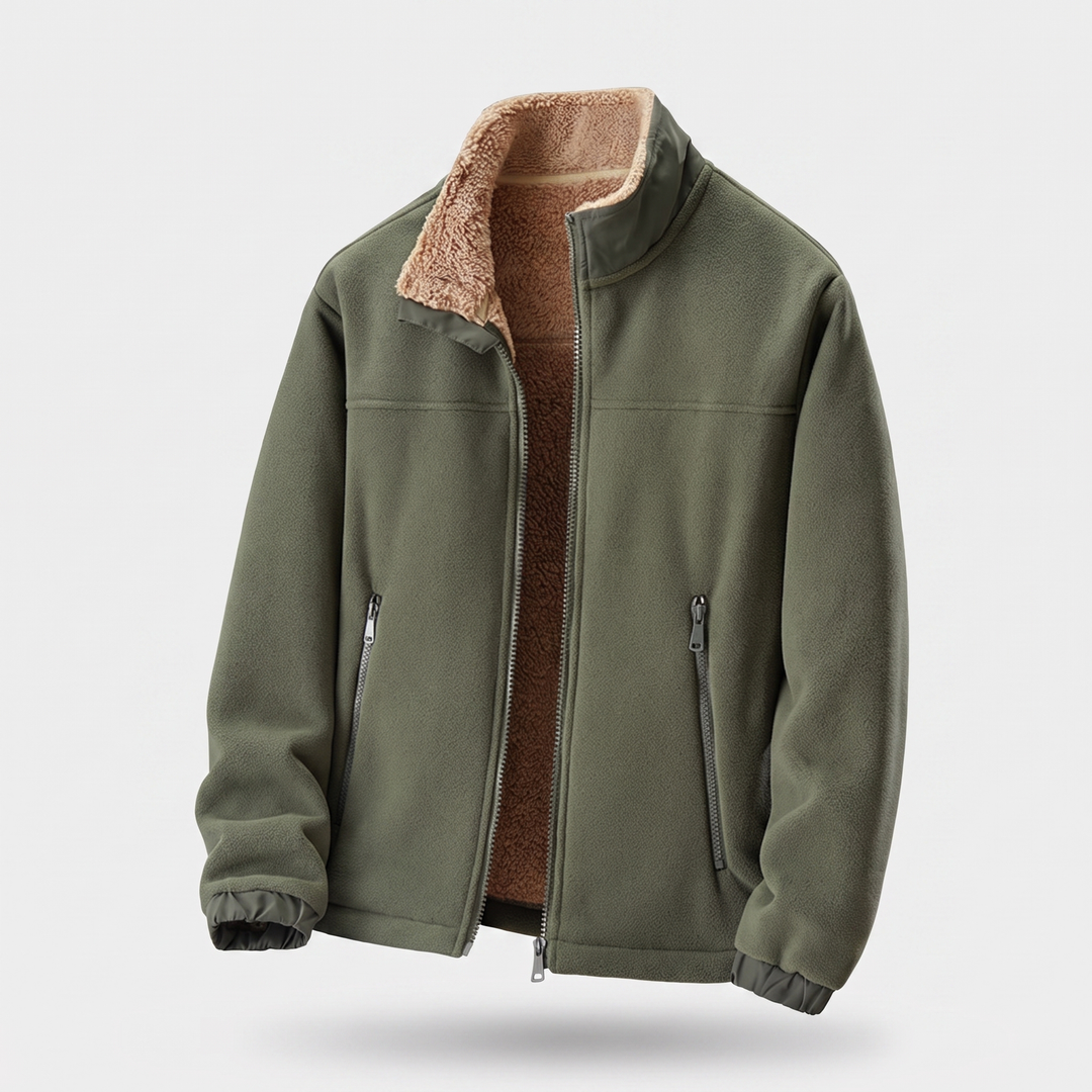 Zerano | Fleece Jacket – Lightweight Stand-Up Collar for Comfort