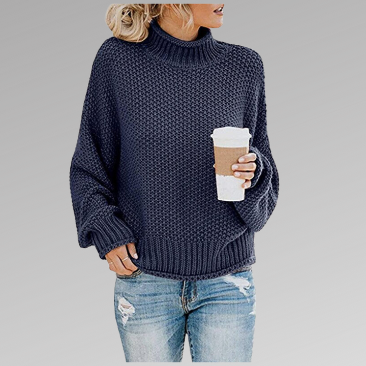 Victoria | Strickpullover mit Stehkragen