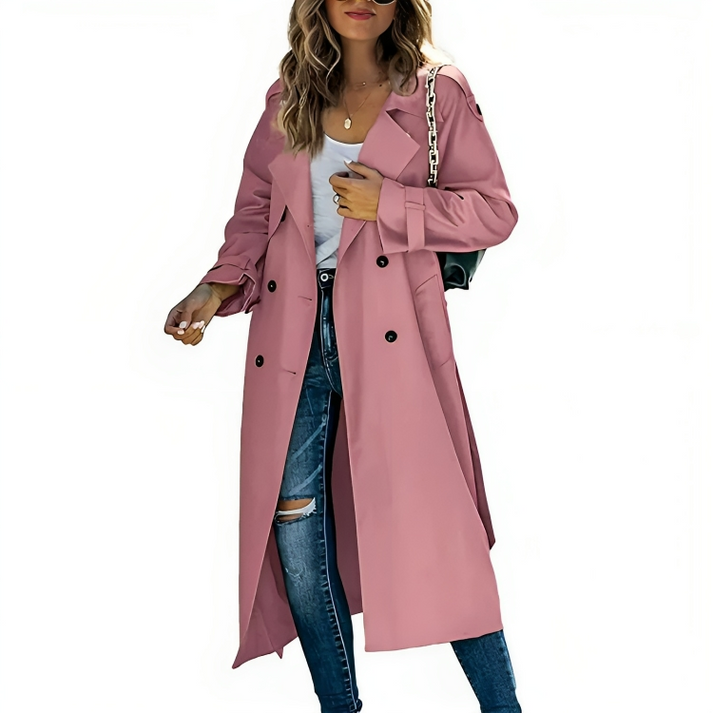 Bella | Women's Elegant Double-Breasted Trench Coat