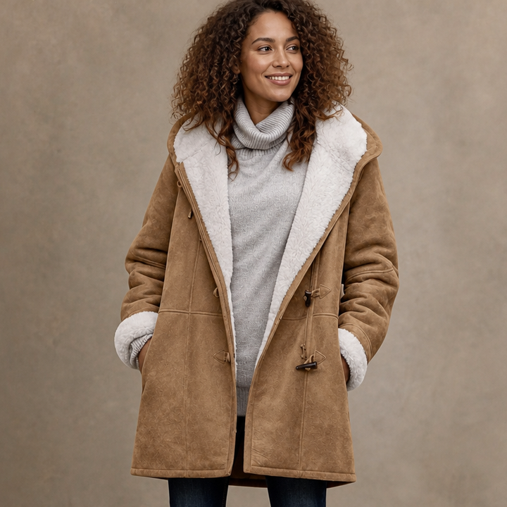 Wintlace | Hooded Duffle Coat – Slim Structured Winter Warmth