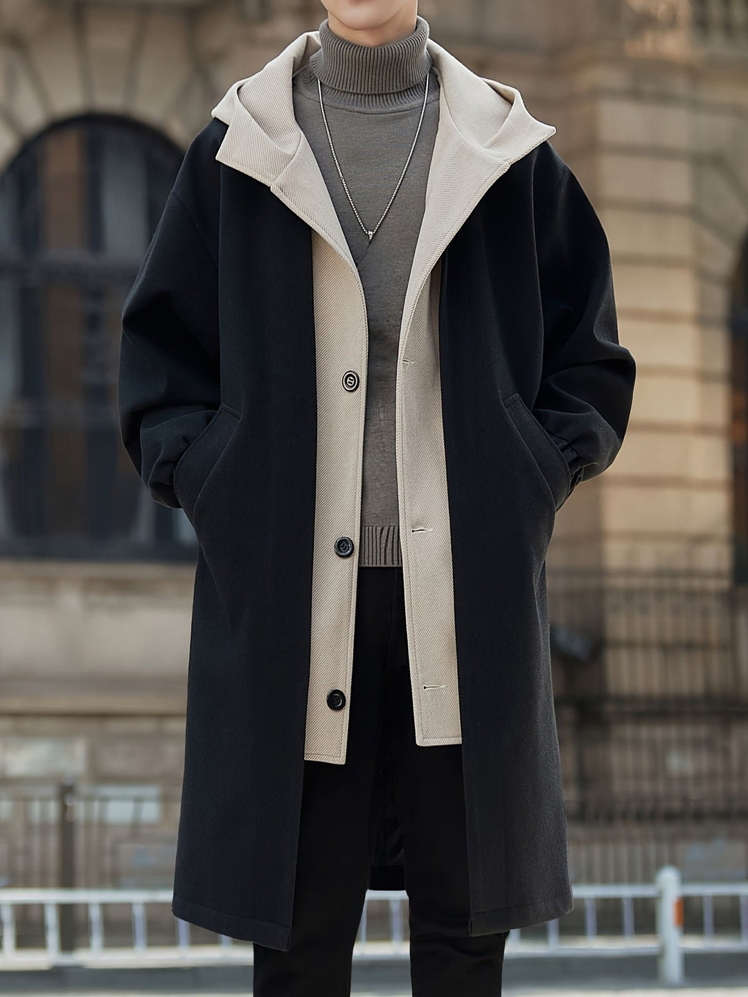 Harrison | Hooded Longline Coat – Refined Style for Women