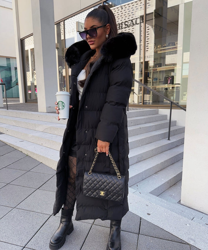 Verana | Puffer Coat – Quilted Belted Style for Women