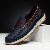 Damon | Two-Tone Vegan-Leather Slip-On Loafers