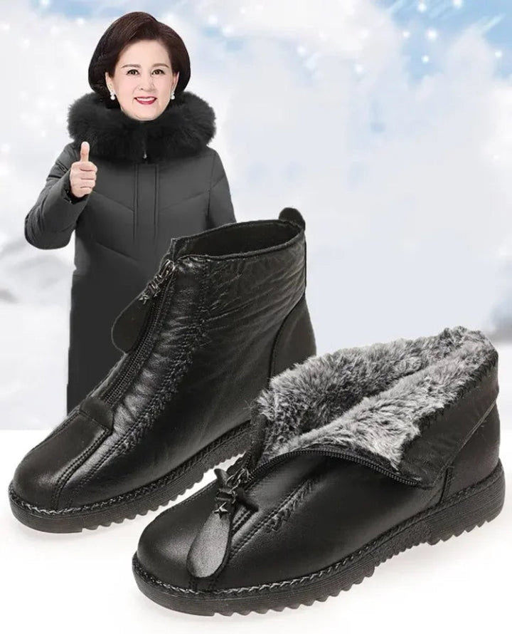 Aurelia | Elegante Ankle Boots für Damen aus gefüttertem Leder mit Fleecefutter